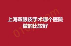 上海双眼皮手术哪个医院做的比较好？快来点击文章查看
